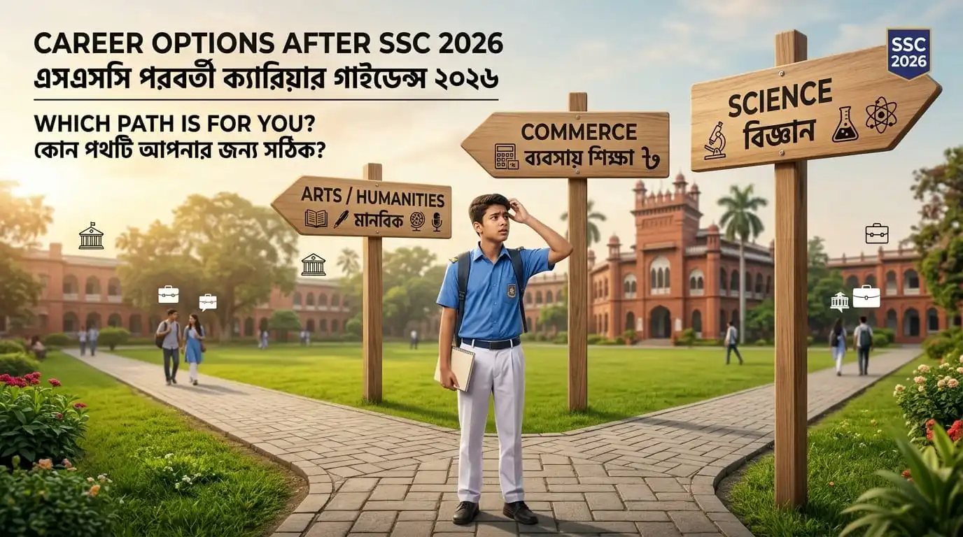 Career options after SSC result 2026 এসএসসির পর ক্যারিয়ার গাইড