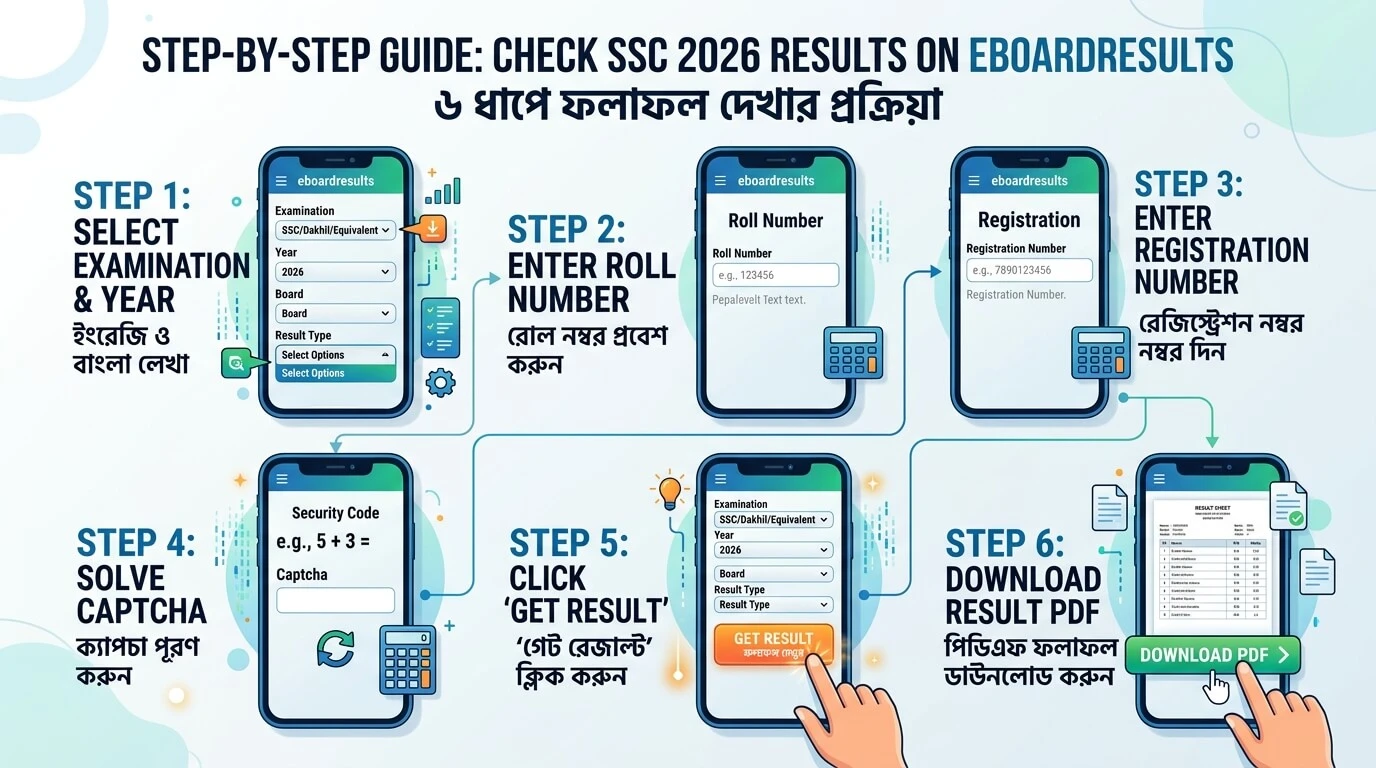 eboardresults থেকে মার্কশিট ডাউনলোড করার নিয়ম ২০২৬